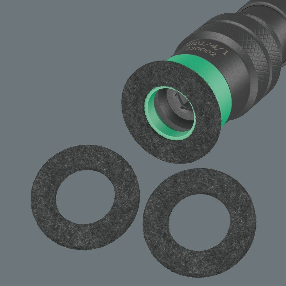 Wera 9200 Spare Part Kit Felt Rings For 881/4/1 Bit Holder, 5-Pieces