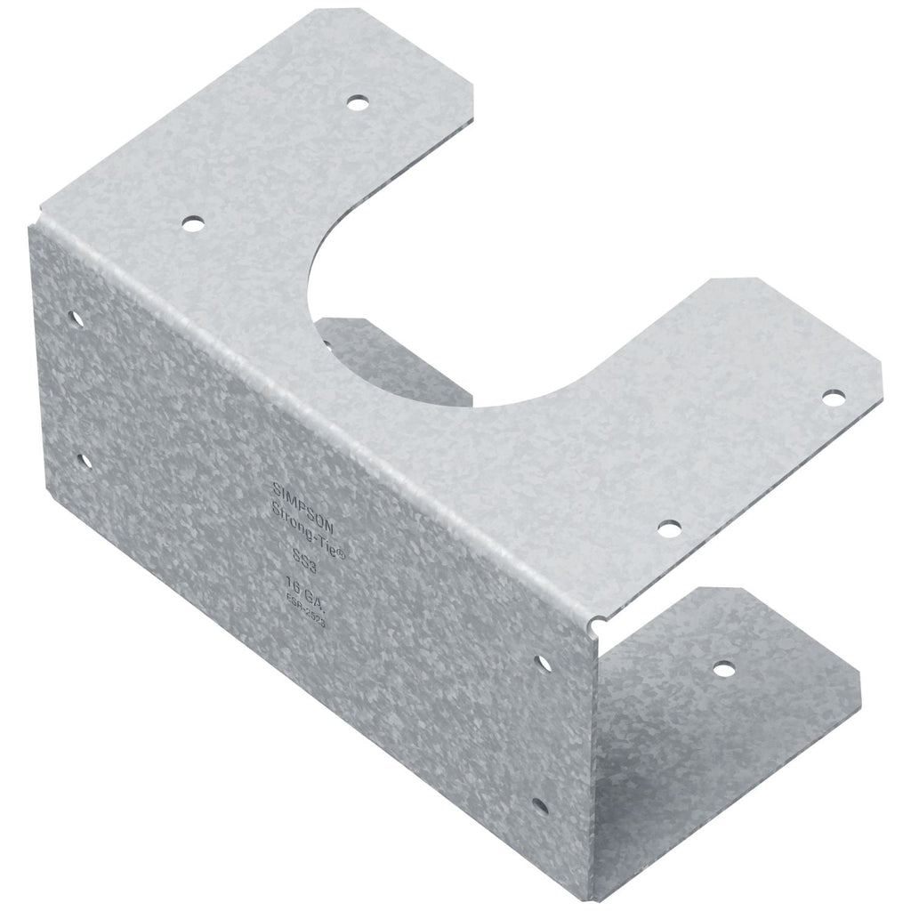 Simpson Strong-Tie SS3 SS 16-Gauge Galvanized Stud Shoe for Double 2x Stud