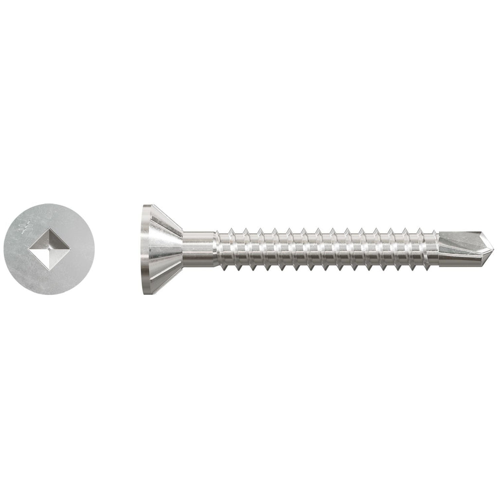 Simpson Strong-Tie SSFHSD112S1016 FHSD Wood-to-CFS Screw (Collated), #10 x 1-1/2-in. #2SQ, Flat Head, Type 410, 1000-Pack