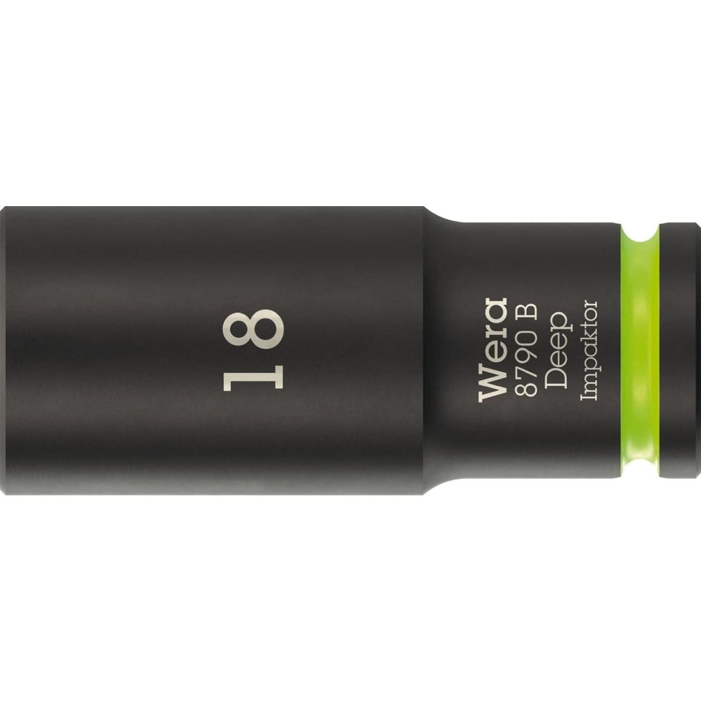 Wera 8790 B Impaktor Deep Socket With 3/8-in. Drive, 18x63-mm.