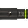 Wera 8790 B Impaktor Deep Socket With 3/8-in. Drive, 18x63-mm.