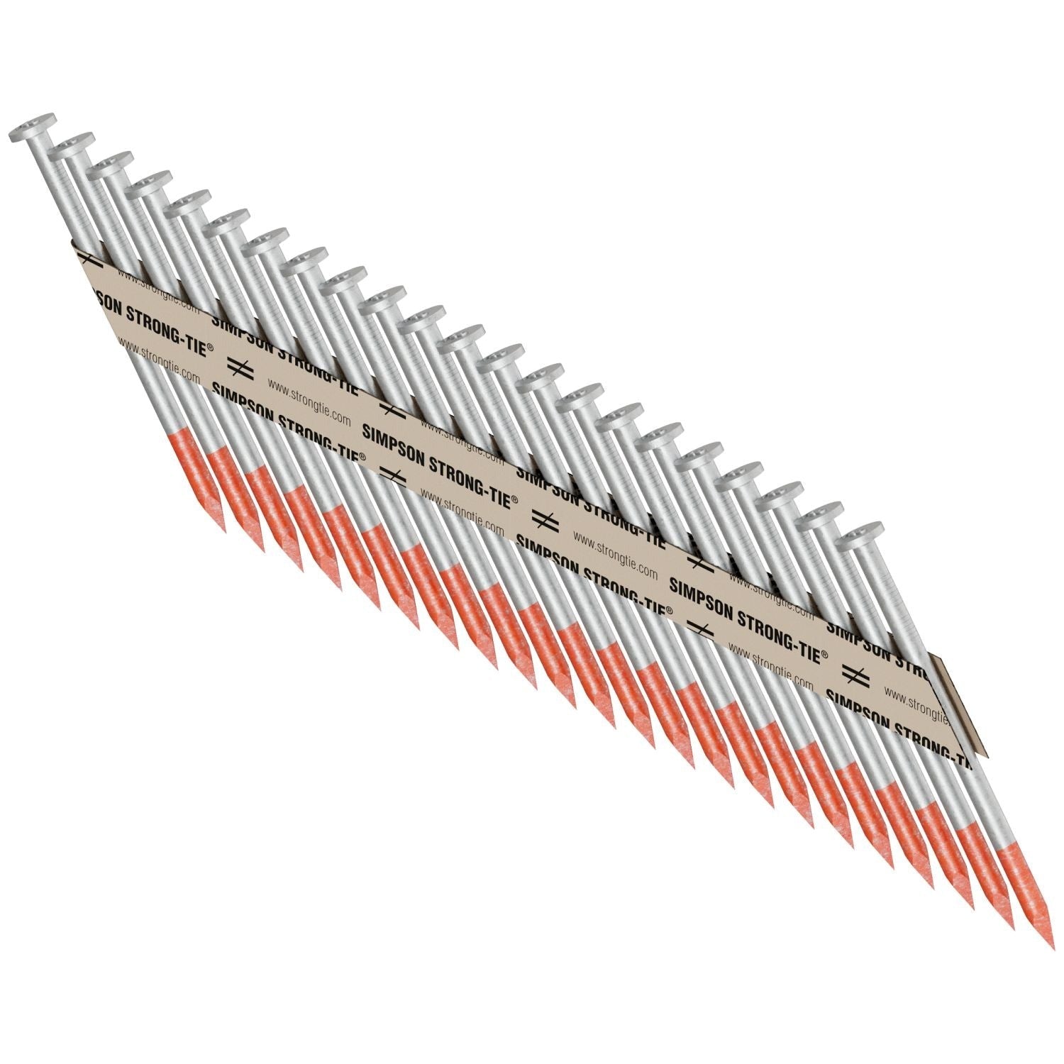 Simpson Strong-Tie 8DHDGPT2500 Strong-Drive 33° SCN SMOOTH-SHANK CONNECTOR Nail, 2-1/2-in. x .131-in. HDG, 2500-Pack