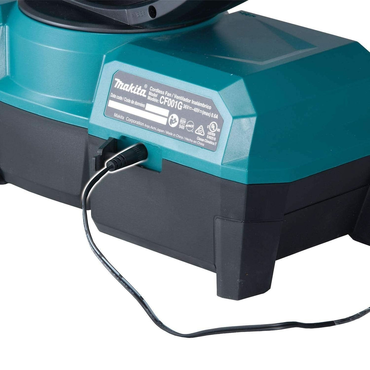 Makita CF001GZ 40V max XGT Cordless/Corded 9-1/4" Fan, Tool Only