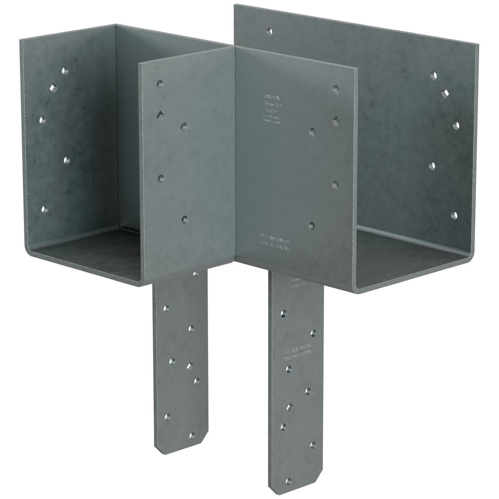Simpson Strong-Tie L-Shape End Column Cap for 6x Beams, 6x Post w/ SDS Screws, Skewed Left (ECCLLQ666SDS)