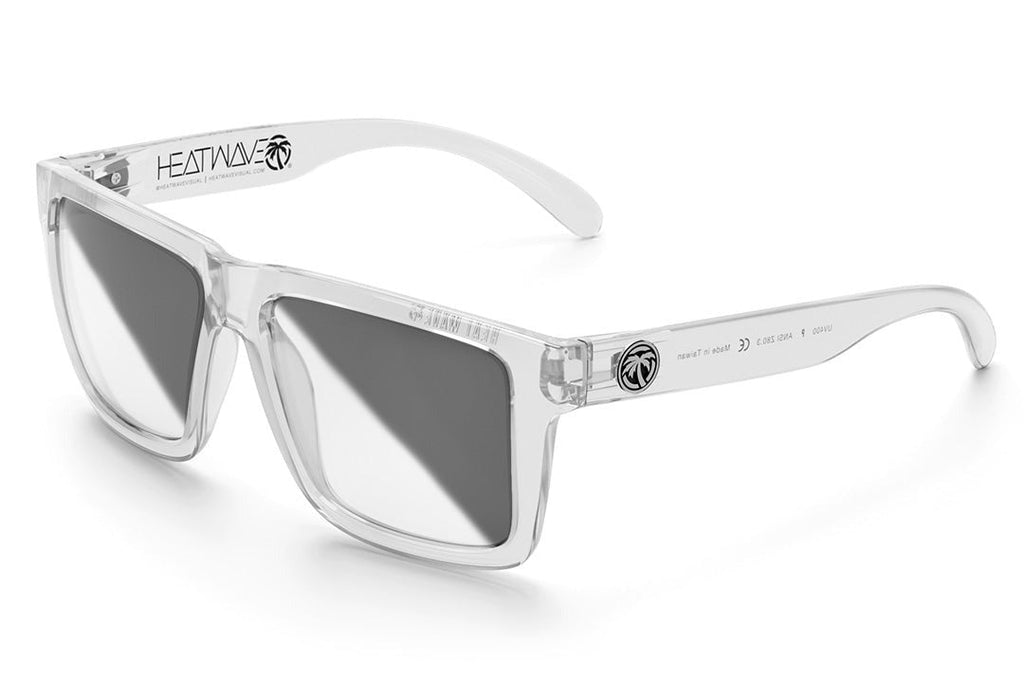 Heat Wave XL VISE Z87 VAPOR CLEAR Frame Photochromic Lens Sunglasses