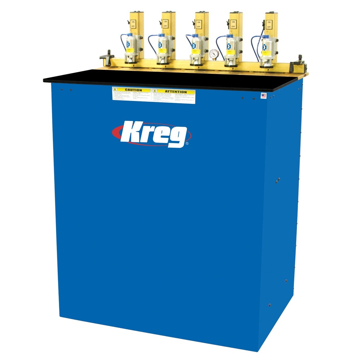 Kreg Tool Five-Spindle Pneumatic Panel-Boring Pocket Hole Machine (DK5100)