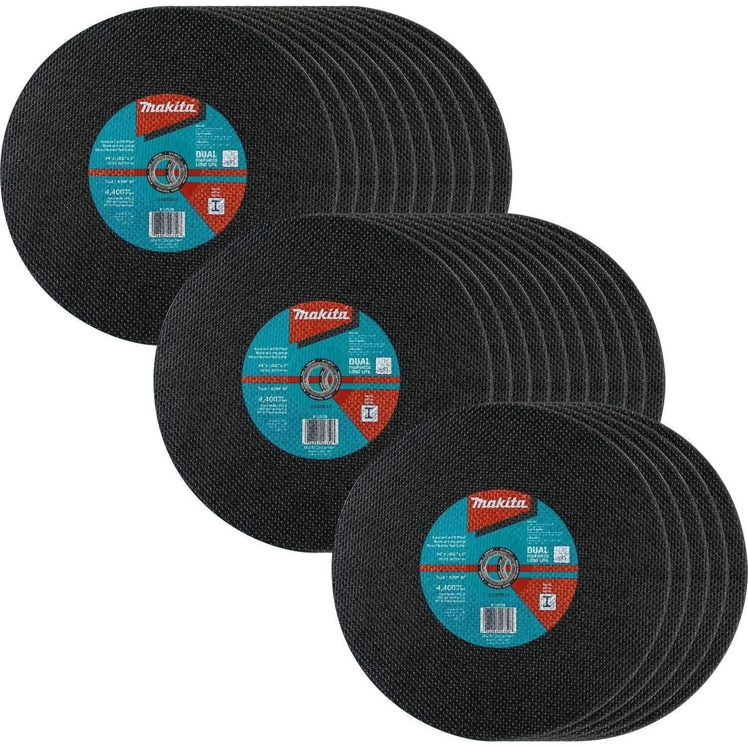 Makita B-57598-25 14" x 3/32" x 1" Abrasive Cut-Off Wheel, 25/pk