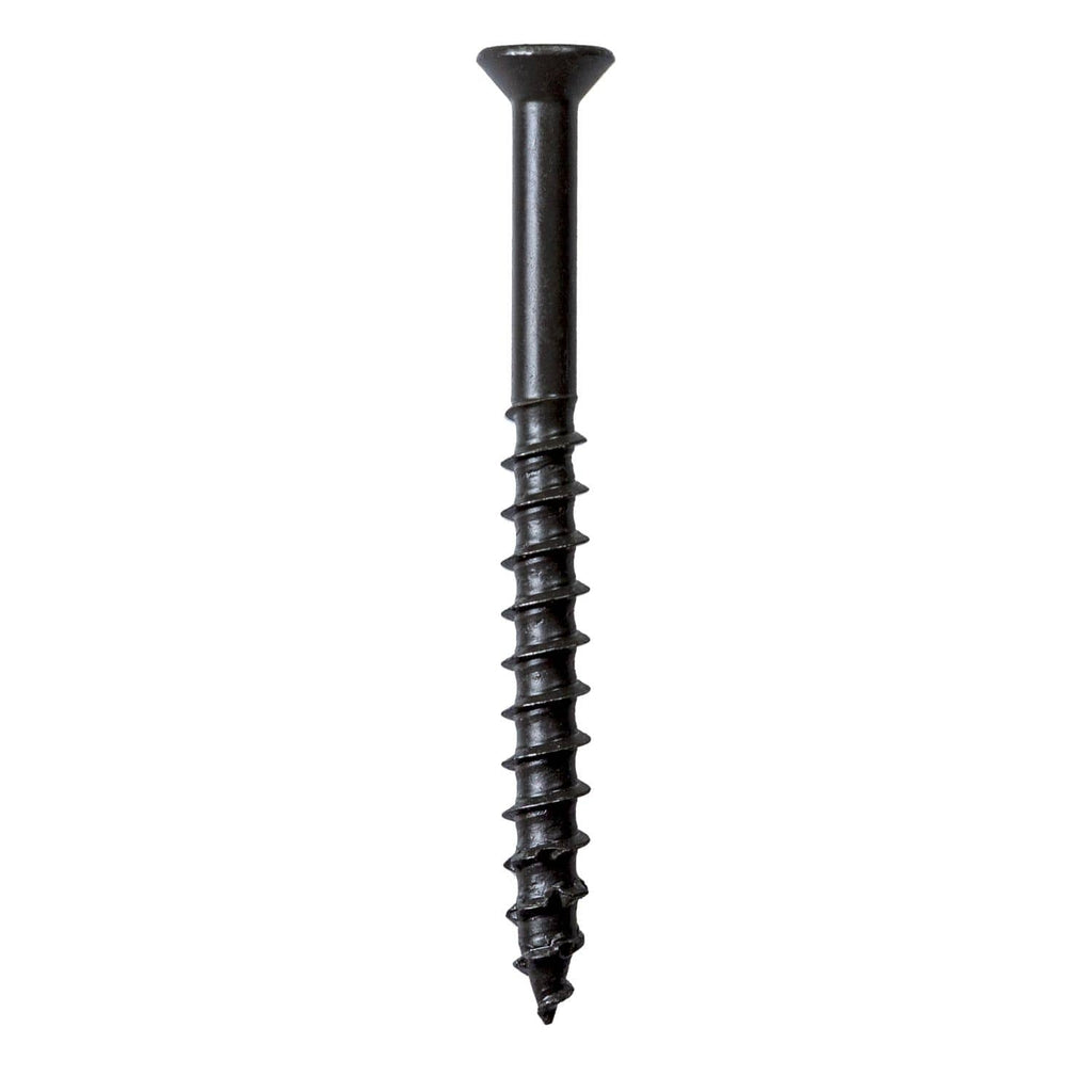 Simpson Strong-Tie TNTB25234TTR Titen Turbo, 1/4-in. x 2-3/4-in. 6-Lobe Trim-Head Concrete and Masonry Screw, Bronze, 100-Pack