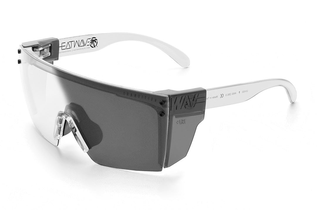 Heat Wave Lazer Face Sunglasses VAPOR CLEAR Frame Photochromic Lens Z87