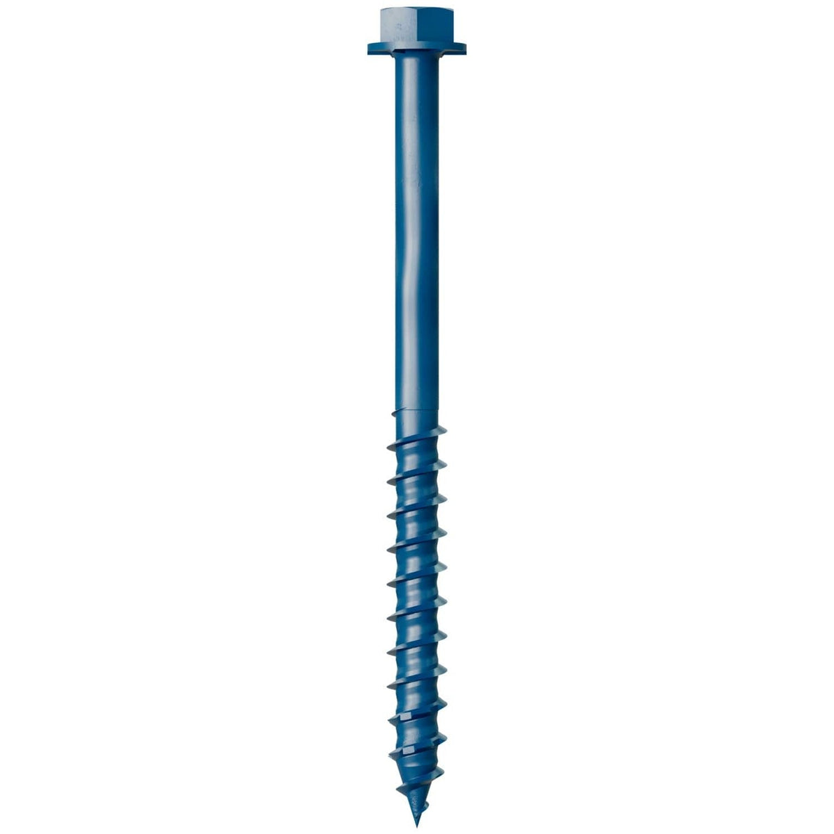 Simpson Strong-Tie TNT25314H Titen Turbo, 1/4-in. x 3-1/4-in. Hex-Head Concrete and Masonry Screw, Blue, 100-Pack