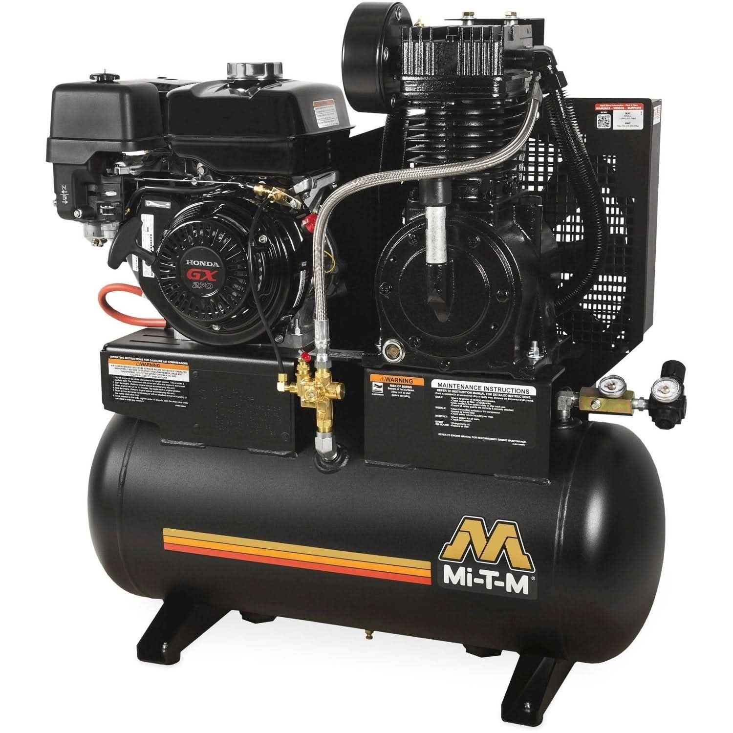 Mi-T-M AM2-SH09-20M 20-Gallon Two Stage Gasoline Air Compressor