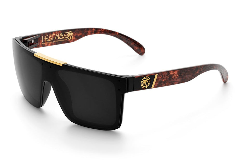 Heat Wave Quatro Woodgrain Customs Sunglasses