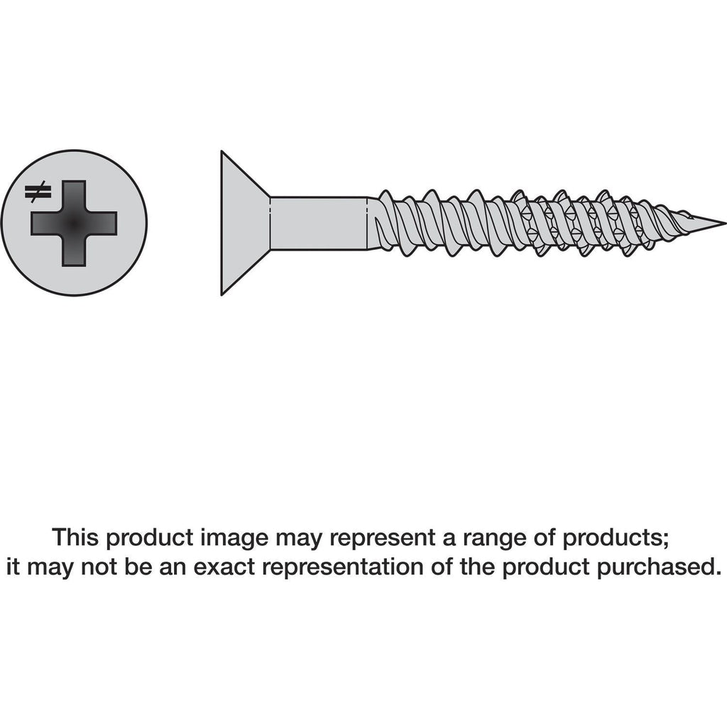 Simpson Strong-Tie T08J100FX-RP20 Marine Screw, Flat Head, #8 x 1-in. #2 Phillips Drive, Type 316, 20-Pack