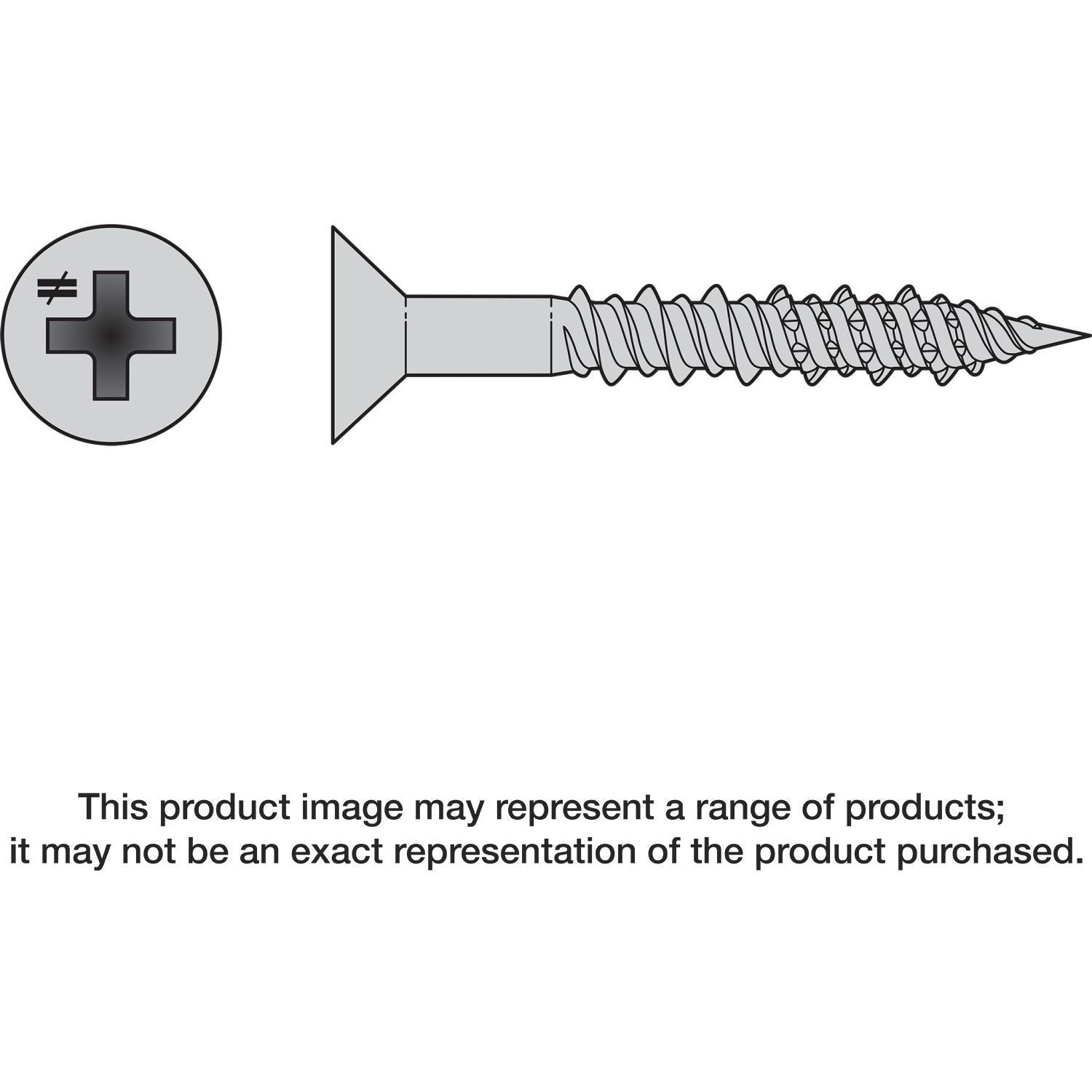 Simpson Strong-Tie T08J100FX-RP20 Marine Screw, Flat Head, #8 x 1-in. #2 Phillips Drive, Type 316, 20-Pack