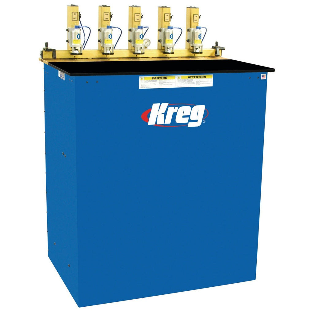 Kreg Tool Five-Spindle Pneumatic Panel-Boring Pocket Hole Machine (DK5100)