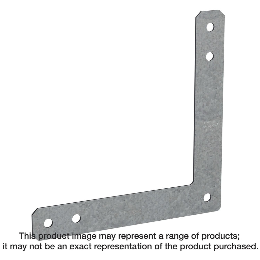 Simpson Strong-Tie 1212HL HL 12-in. x 12-in. 7-Gauge Galvanized Heavy L Strap
