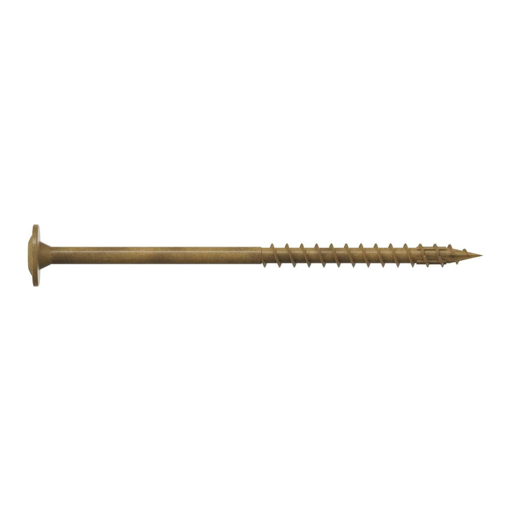 Simpson Strong-Tie CBT08300R200 Wafer-Head Construction Screw, #8 x 3-in. T20, Quik Guard, Tan, 200-Pack