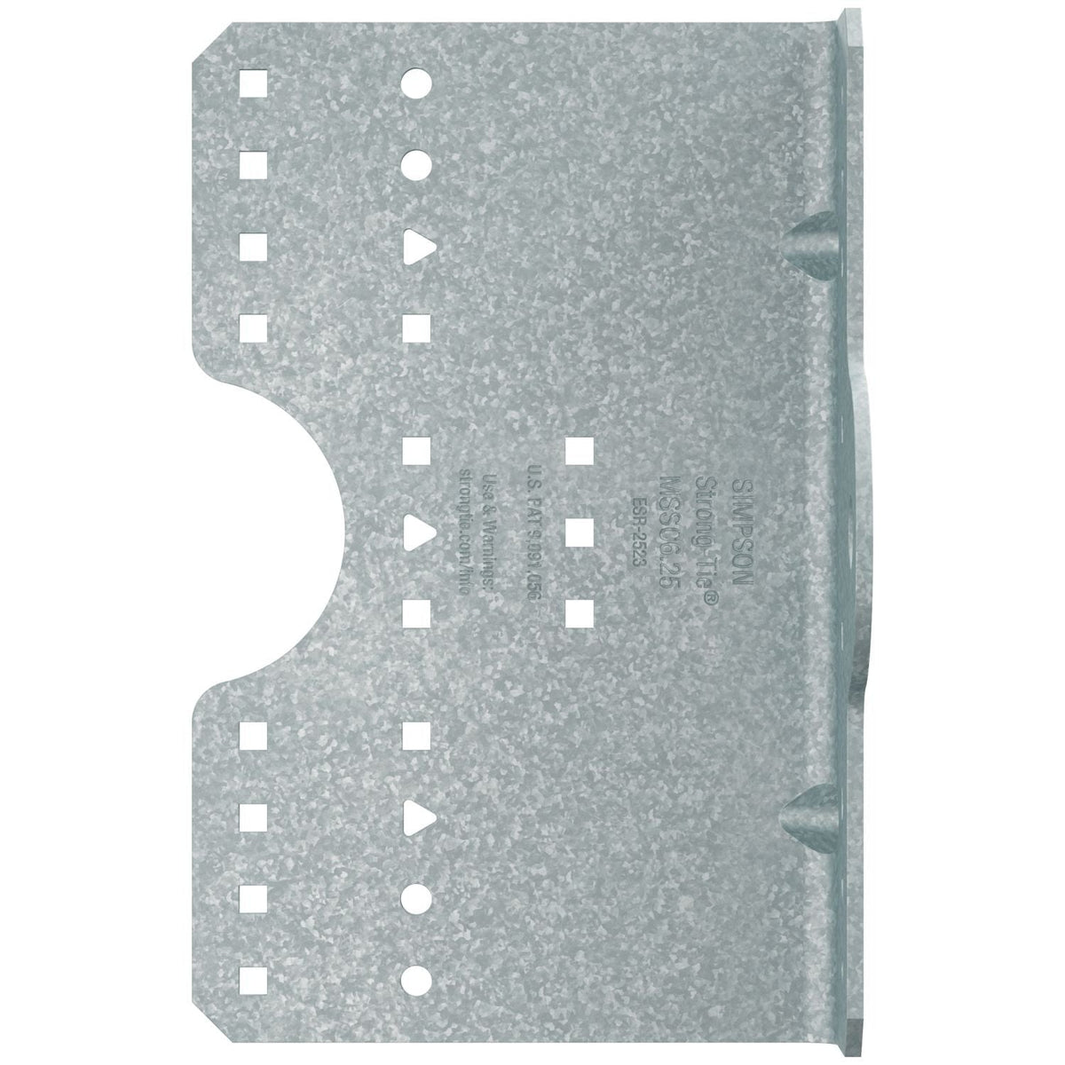 Simpson Strong-Tie MSSC6.25KW-KT20 MSSC 6-1/4-in. Kneewall Connector for 8-in. Framing Member w/ Bearing Plate, 20-Pack