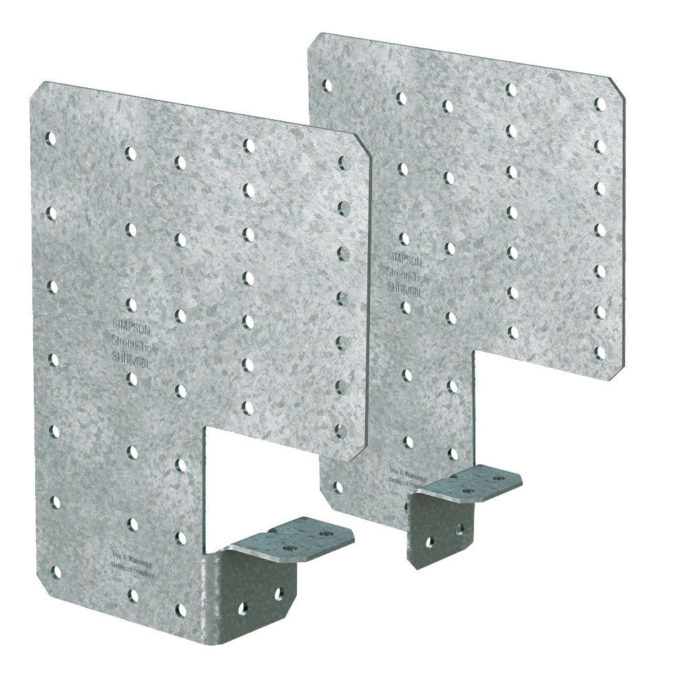 Simpson Strong-Tie SHH6/54-KT24 SHH 7-3/16-in. x 5-5/8-in. 54-mil Galvanized Steel Header Hanger, 24-Pack