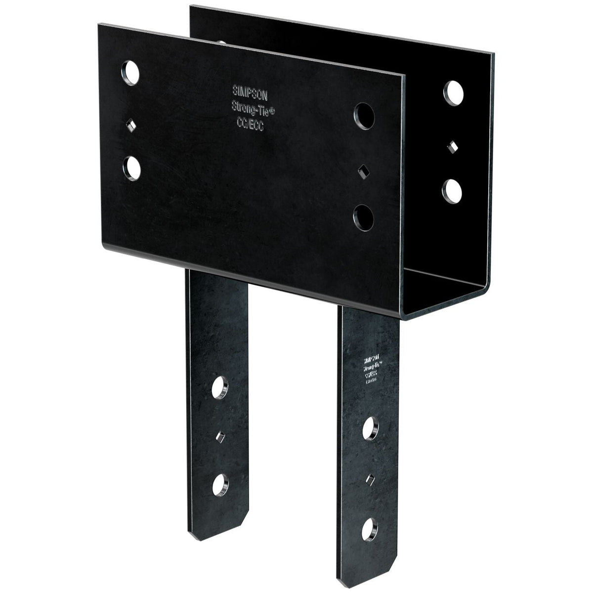 Simpson Strong-Tie CC46PC CCPC Black Powder-Coated Column Cap for 4x Beam, 6x Post