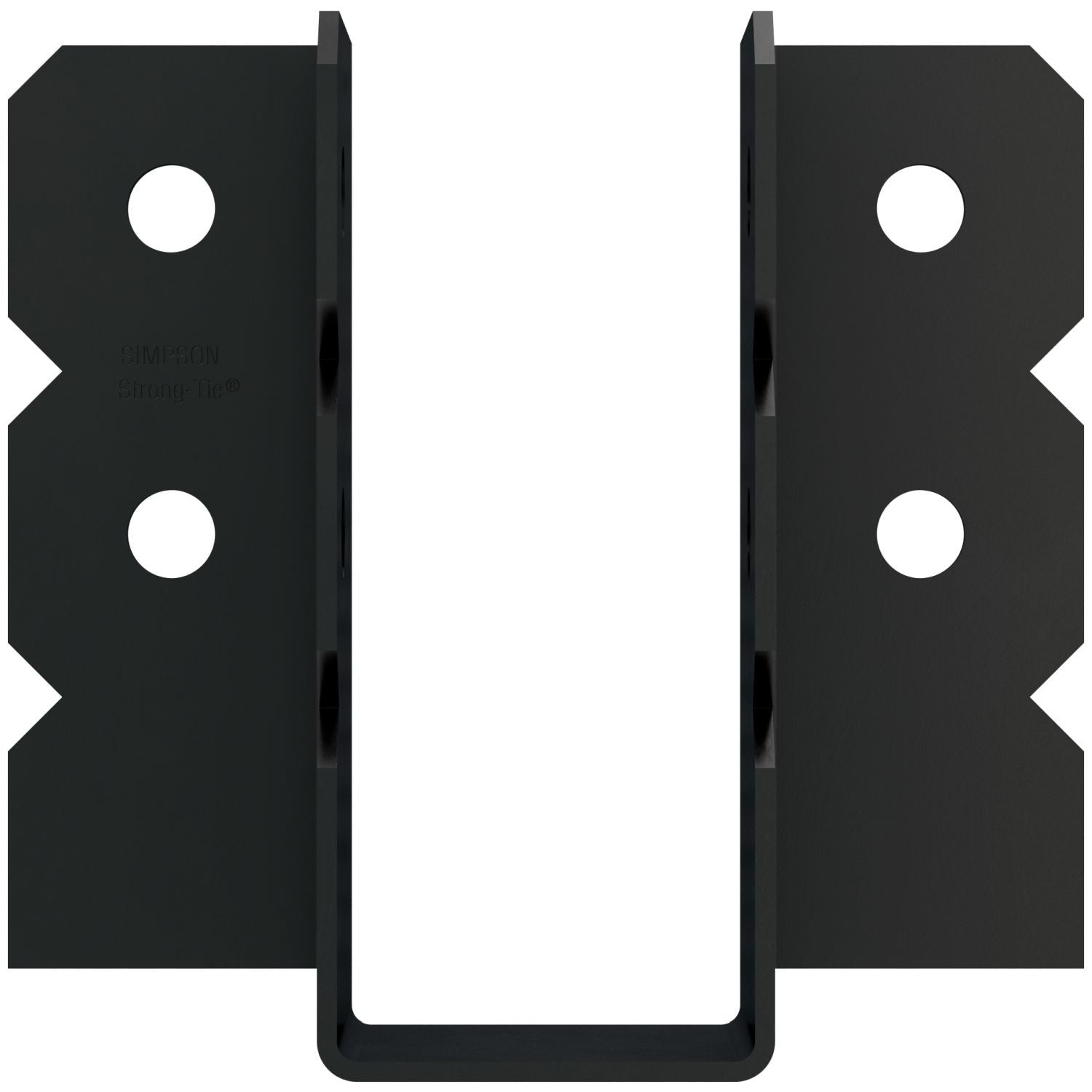 Simpson Strong-Tie OU410 OU Black Powder-Coated Ornamental Joist Hanger for 4x10