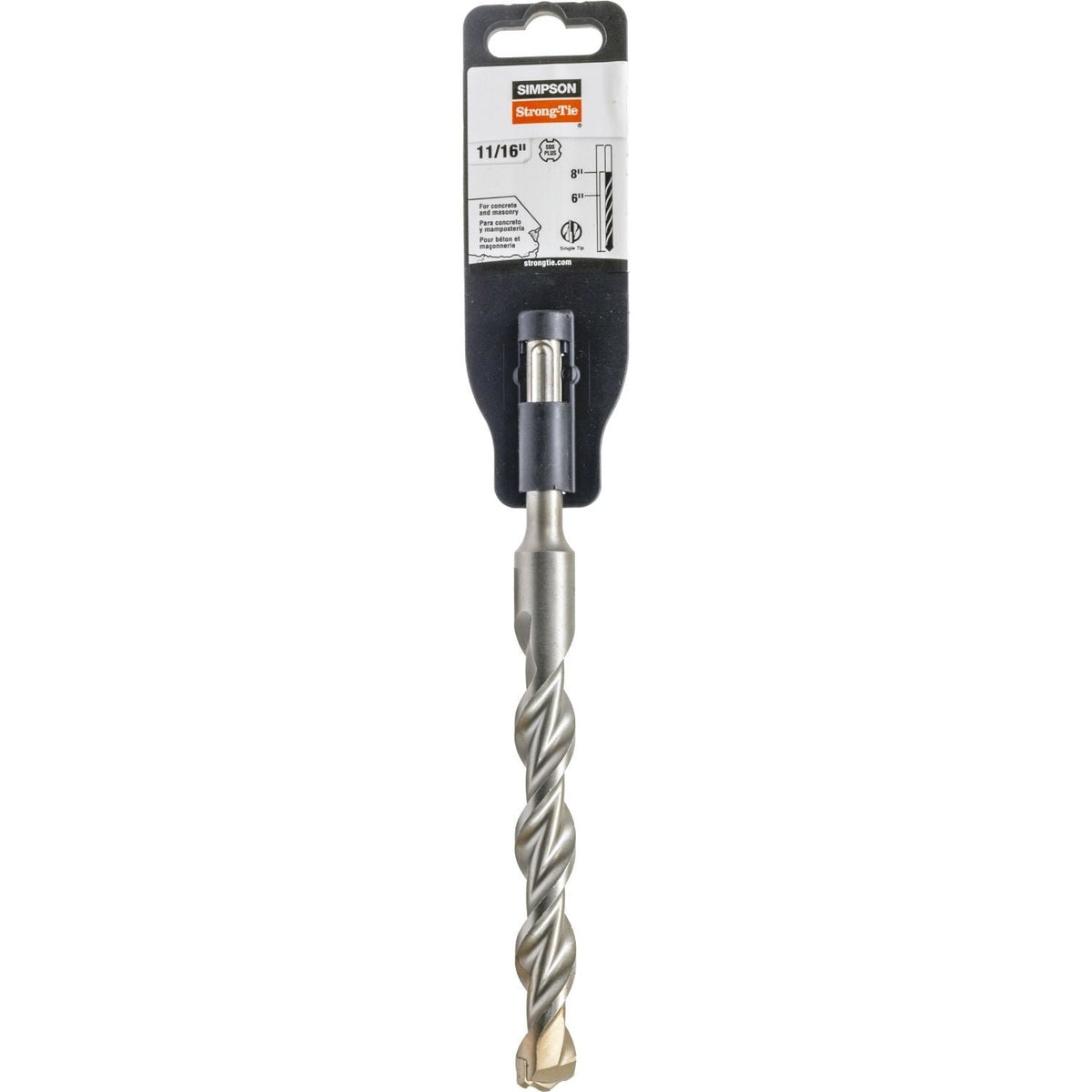Simpson Strong-Tie MDPL06808 11/16-in. x 8-in. SDS-plus Shank Drill Bit
