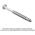 Simpson Strong-Tie TNTW18234TF Titen Turbo, 3/16-in. x 2-3/4-in. 6-Lobe Flat-Head Concrete and Masonry Screw, White, 100-Pack