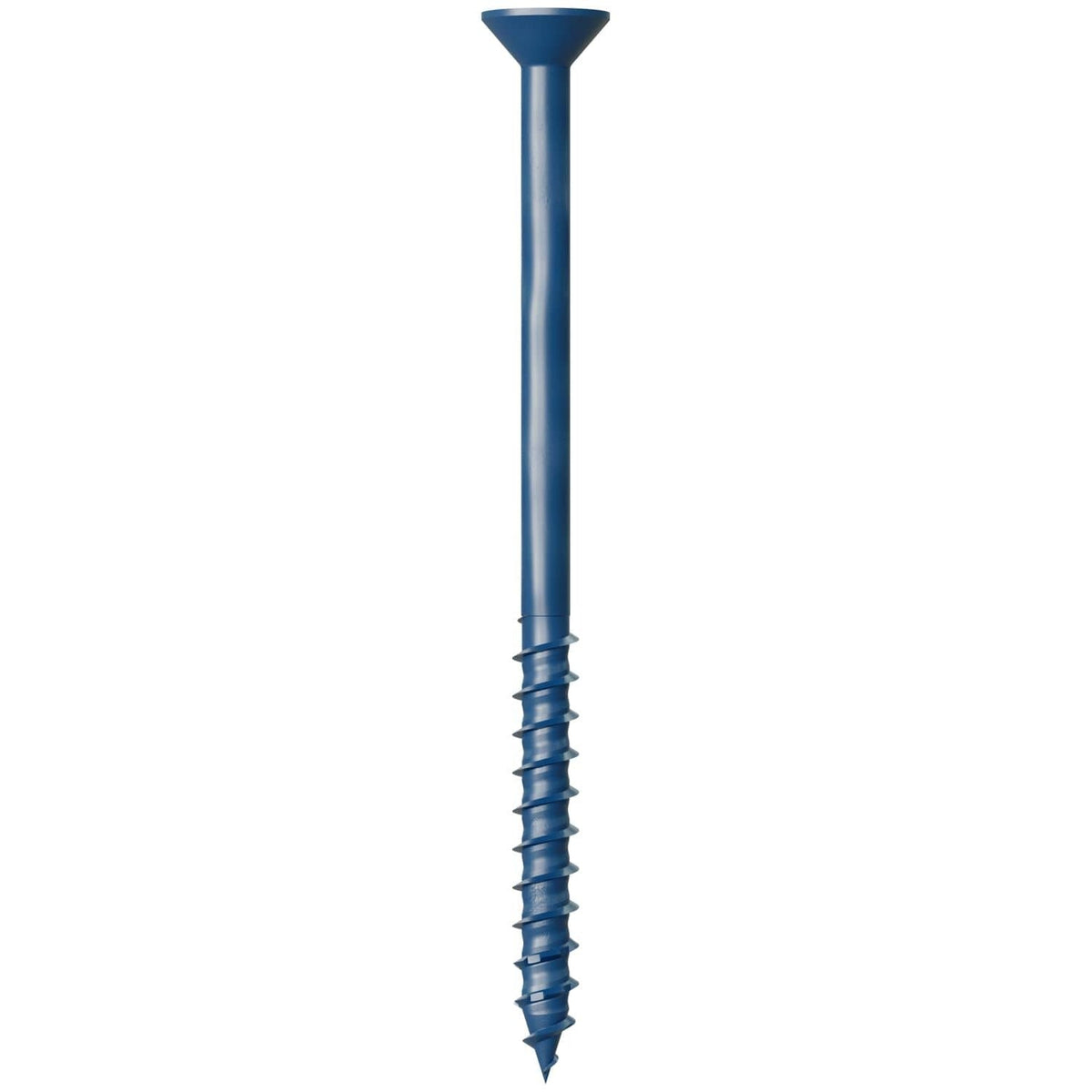Simpson Strong-Tie TNT25400TFC25 Titen Turbo, 1/4-in. x 4-in. 6-Lobe Flat-Head Concrete and Masonry Screw, Blue, 25-Pack
