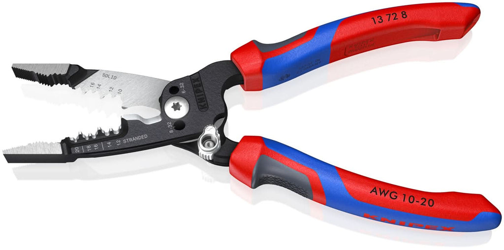 Knipex 13 72 8 Forged 8-in. 10-20 AWG Wire Stripper and Cutter