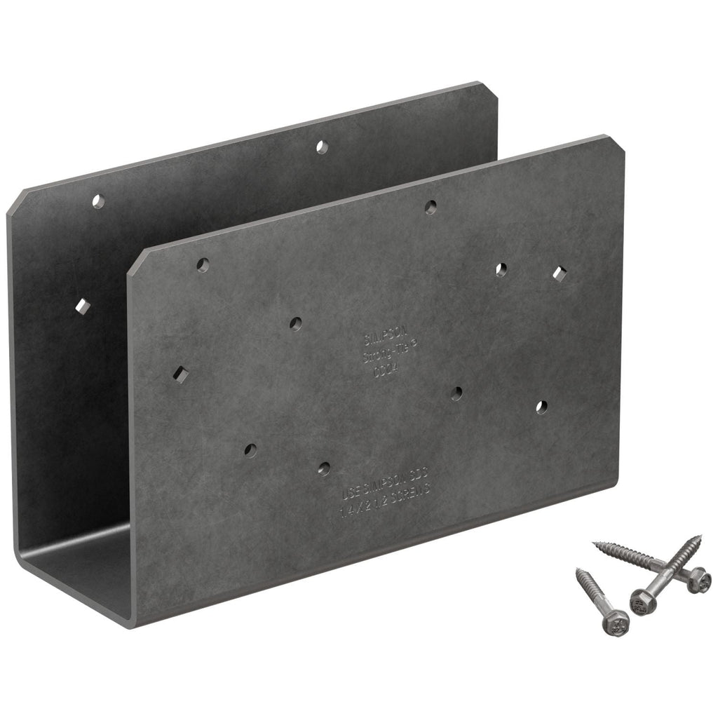 Simpson Strong-Tie CCOQ4-SDS2.5 CCOQ Column Cap, No Straps, for 4x Beam, with Strong-Drive SDS Screws