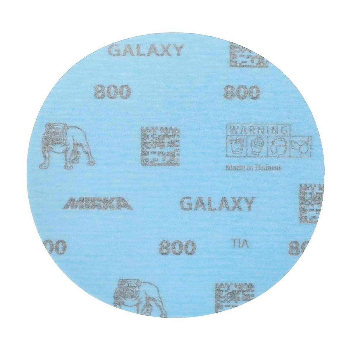 Mirka Galaxy 5-in. 800 Grit Hook and Loop Sanding Discs, No-Hole 50-Pack for Random Orbital Sanders (FY-612-800)