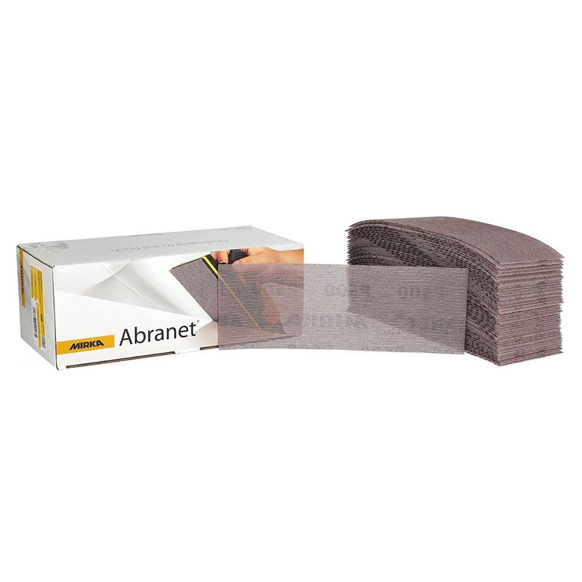 Mirka Abranet 2-3/4 x 8-in. 220 Grit Mesh Sanding Sheets, Hook and Loop, 50-Pack (9A-150-220)