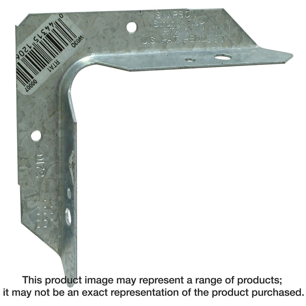 Simpson Strong-Tie RTA1 RTA 18-Gauge Rigid Tie Angle for 1x1 Joist/Post