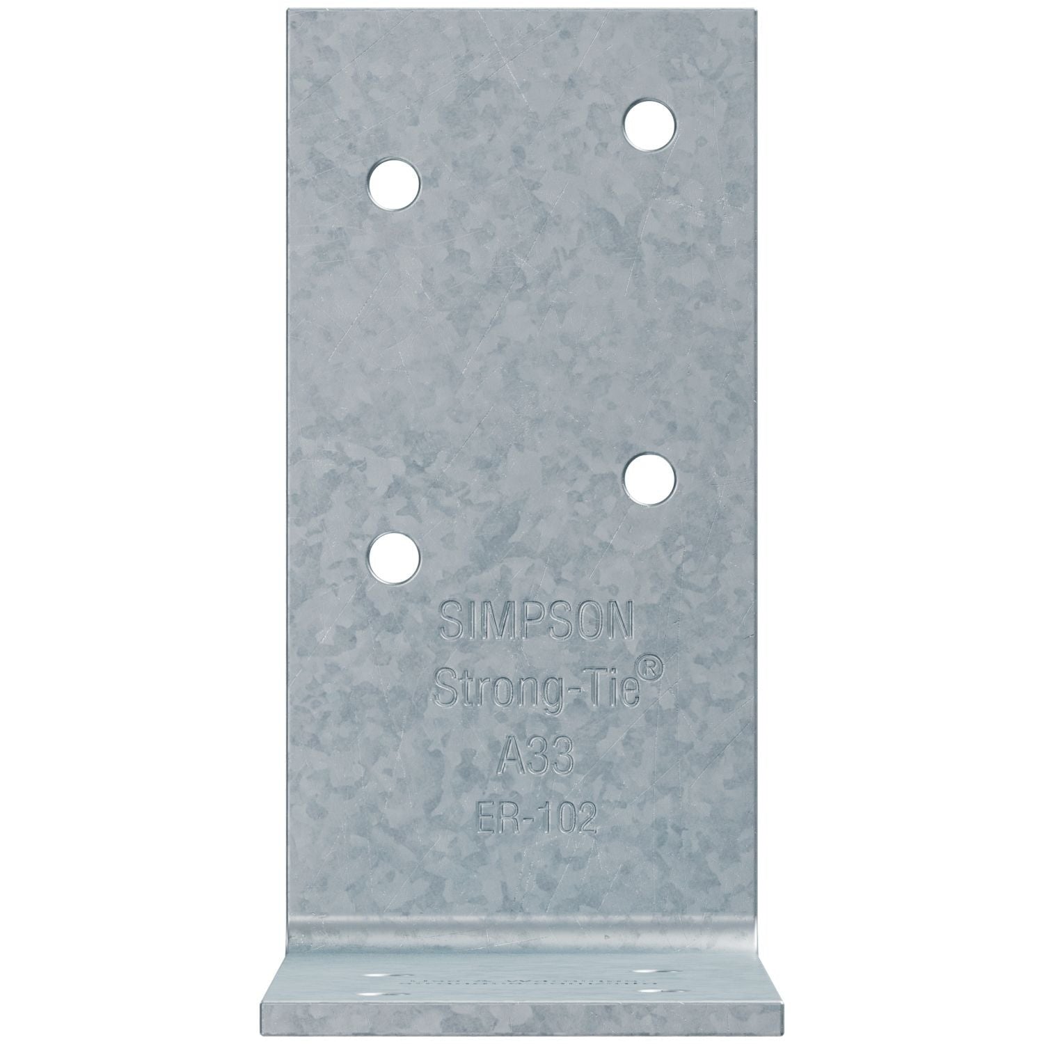 Simpson Strong-Tie A33 3-in. x 3-in. x 1-1/2-in. Galvanized Angle