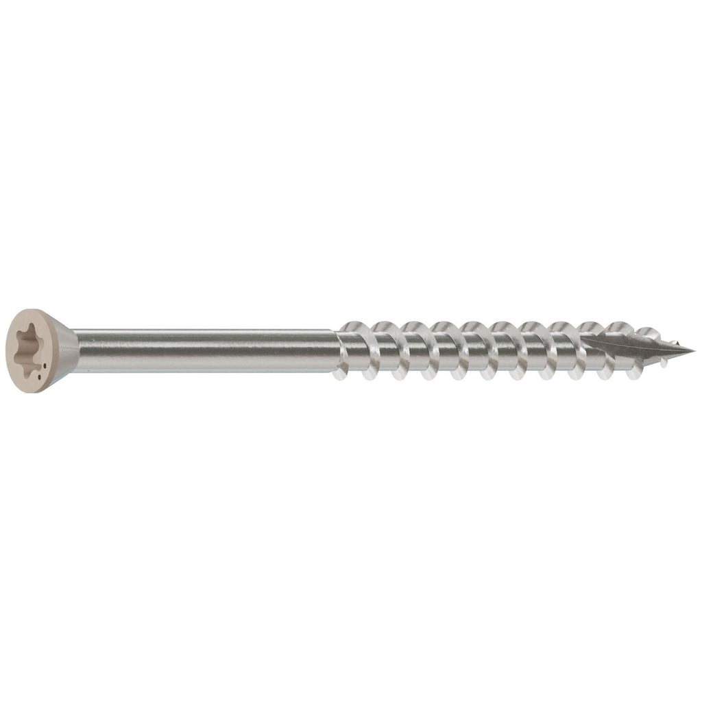 Simpson Strong-Tie S07225FTBGR03 Trim-Head Screw, 6-Lobe Drive, #7 x 2-1/4-in. T15 Type 305, Gray 03, 1750-Pack