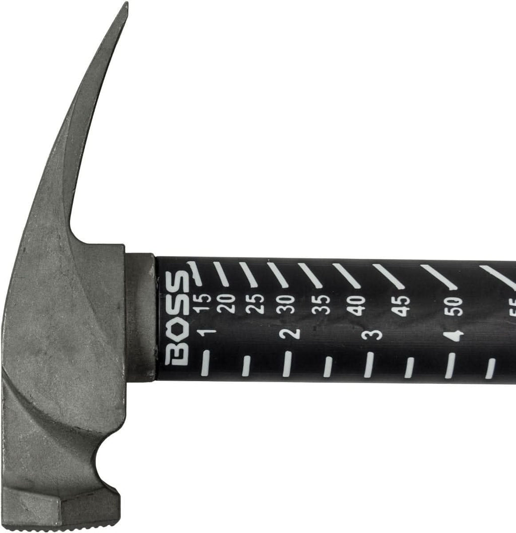 Boss Hammers BH14TIPFS 14 oz Titanium Hybrid Smooth Face Hammer with Fiberglass Handle