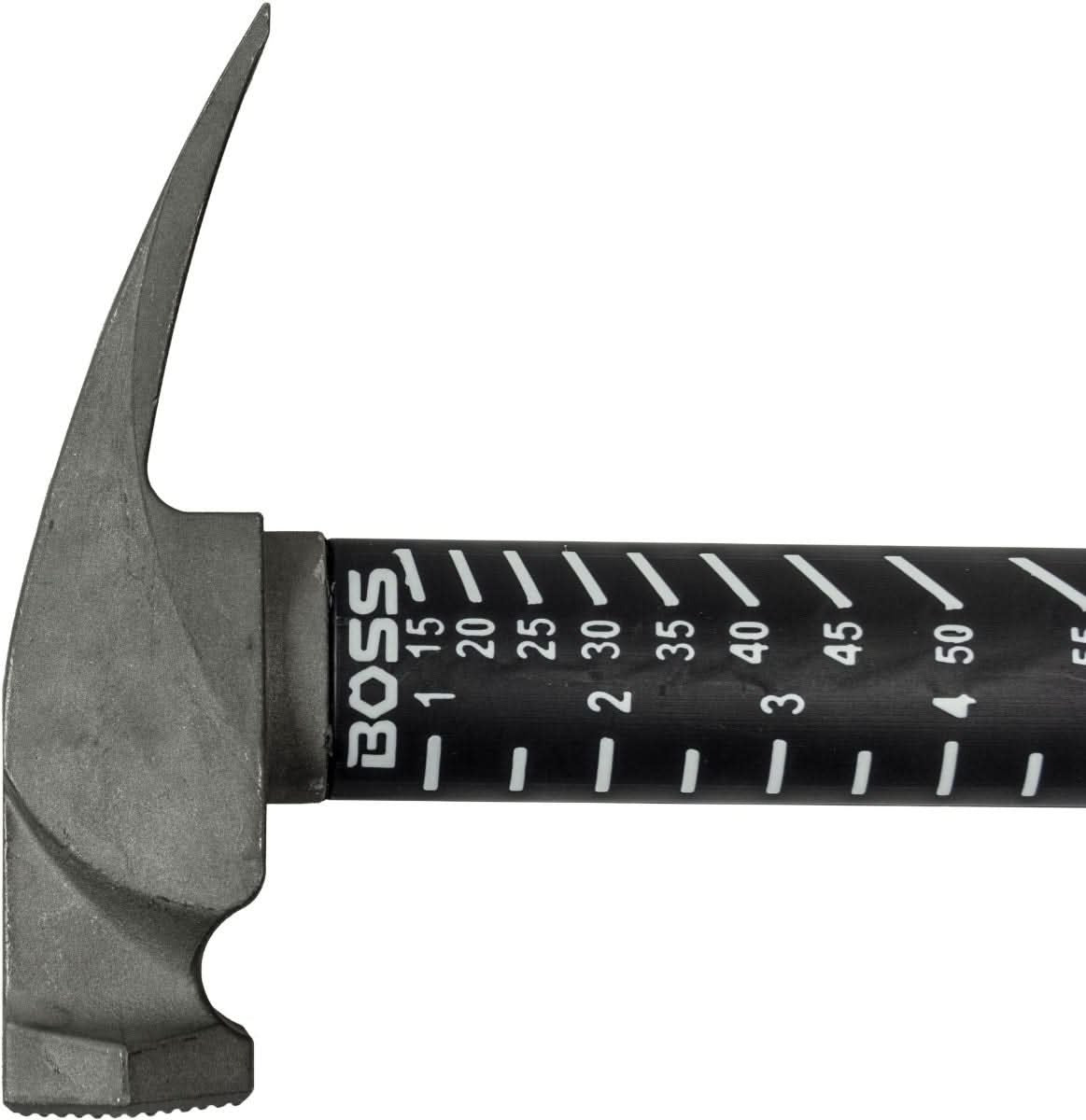 Boss Hammers BH14TIPFS 14 oz Titanium Hybrid Smooth Face Hammer with Fiberglass Handle