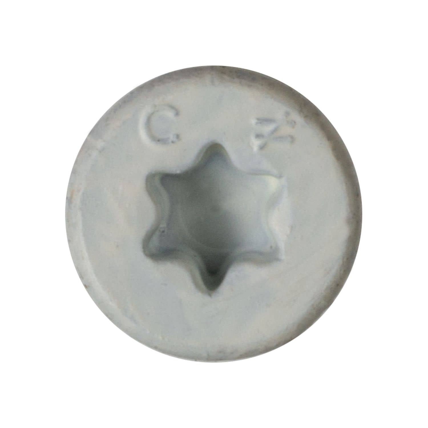 Simpson Strong-Tie TNTW18234TFC25 Titen Turbo, 3/16-in. x 2-3/4-in. 6-Lobe Flat-Head Concrete and Masonry Screw, White, 25-Pack