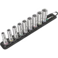 Wera Belt B Deep 1 Socket Set, 3/8-in. Drive, 9-Pieces