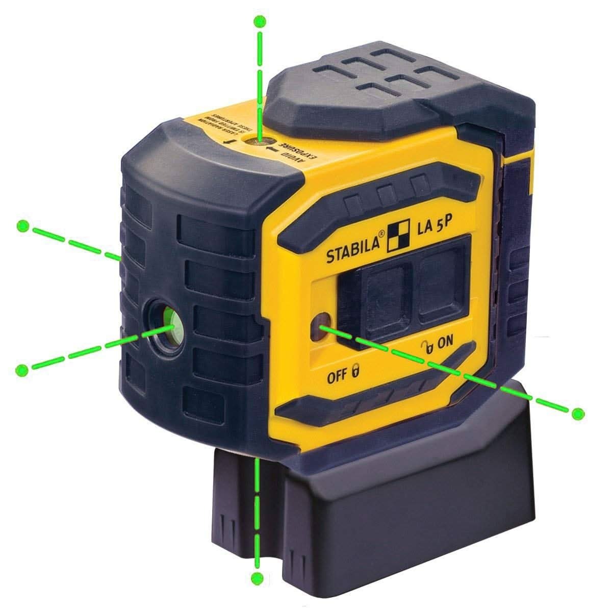 Stabila 03165 LA-5P Green 5 Point Laser Level Set