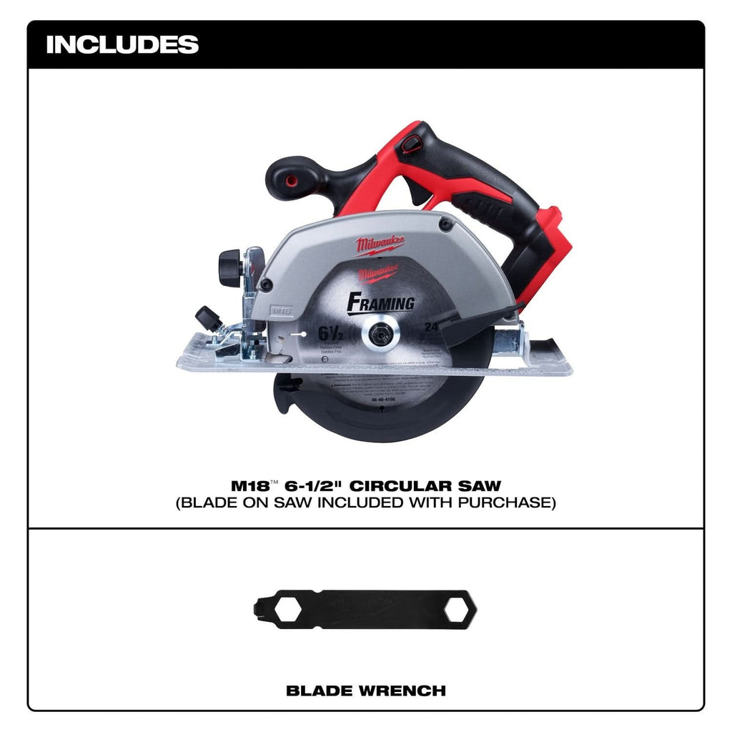Milwaukee M18 Cordless 6-1/2" Circular Saw, Tool Only (PROMO)