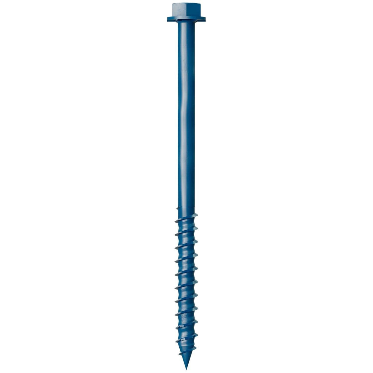 Simpson Strong-Tie TNT25334HC75 Titen Turbo, 1/4-in. x 3-3/4-in. Hex-Head Concrete and Masonry Screw, Blue, 75-Pack