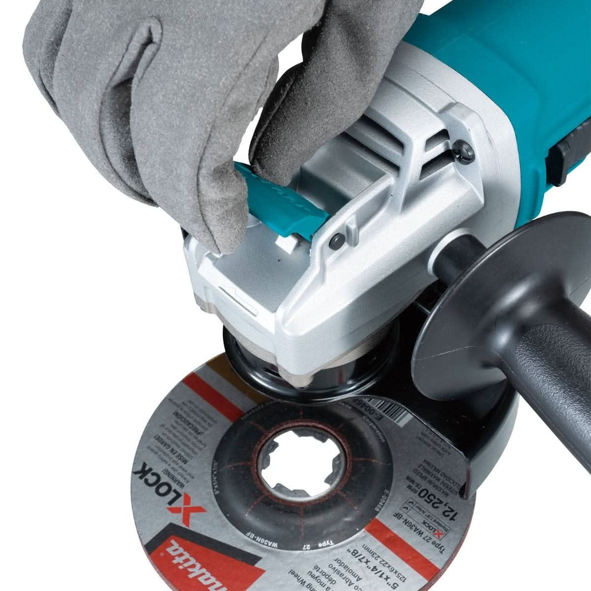 Makita GA5080 Corded 5" X-LOCK High-Power Angle Grinder, with SJS