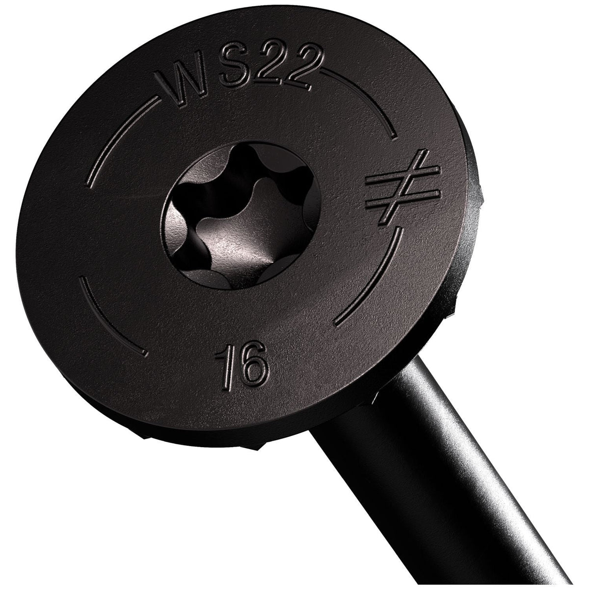 Simpson Strong-Tie SDWS221600DBBR50 Strong-Drive SDWS TIMBER Screw (Exterior Grade), 0.220-in. x 16-in. T40, Black, 50-Pack