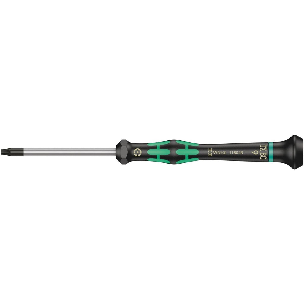 Wera 2067 Torx Bo Screwdriver For Tamper-Proof Torx Screws For Electronic Applications, Torx 9x60-mm.