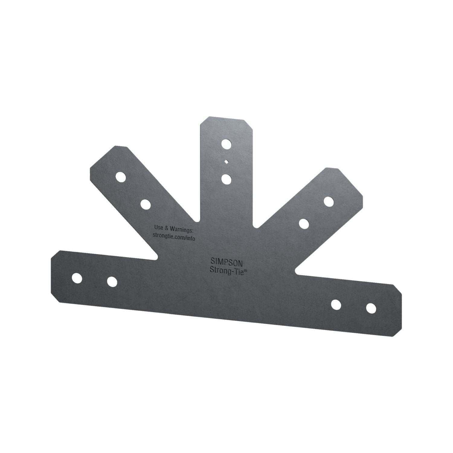 Simpson Strong-Tie Outdoor Accents Avant Collection 12:12 Pitch, Black Powder-Coated Gable Plate for 4x (APVGP1212-4)