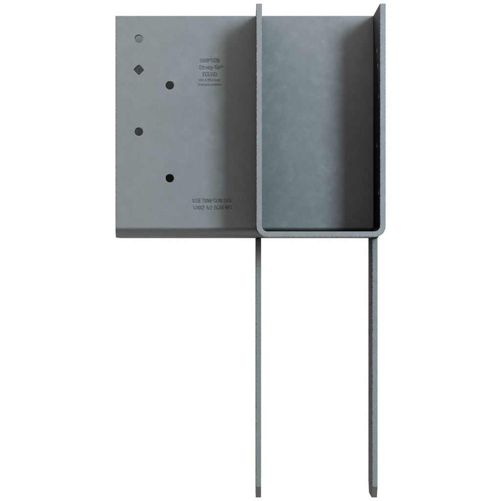 Simpson Strong-Tie ECCLRQ444SDS ECCLRQ L-Shape End Column Cap for 4x Beams, 4x Post w/ SDS Screws, Skewed Right
