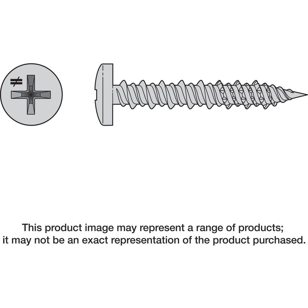 Simpson Strong-Tie T12J150PX-RP8 Marine Screw, Pan Head, #12 x 1-1/2-in. #3 Phillips Drive, Type 316, 8-Pack