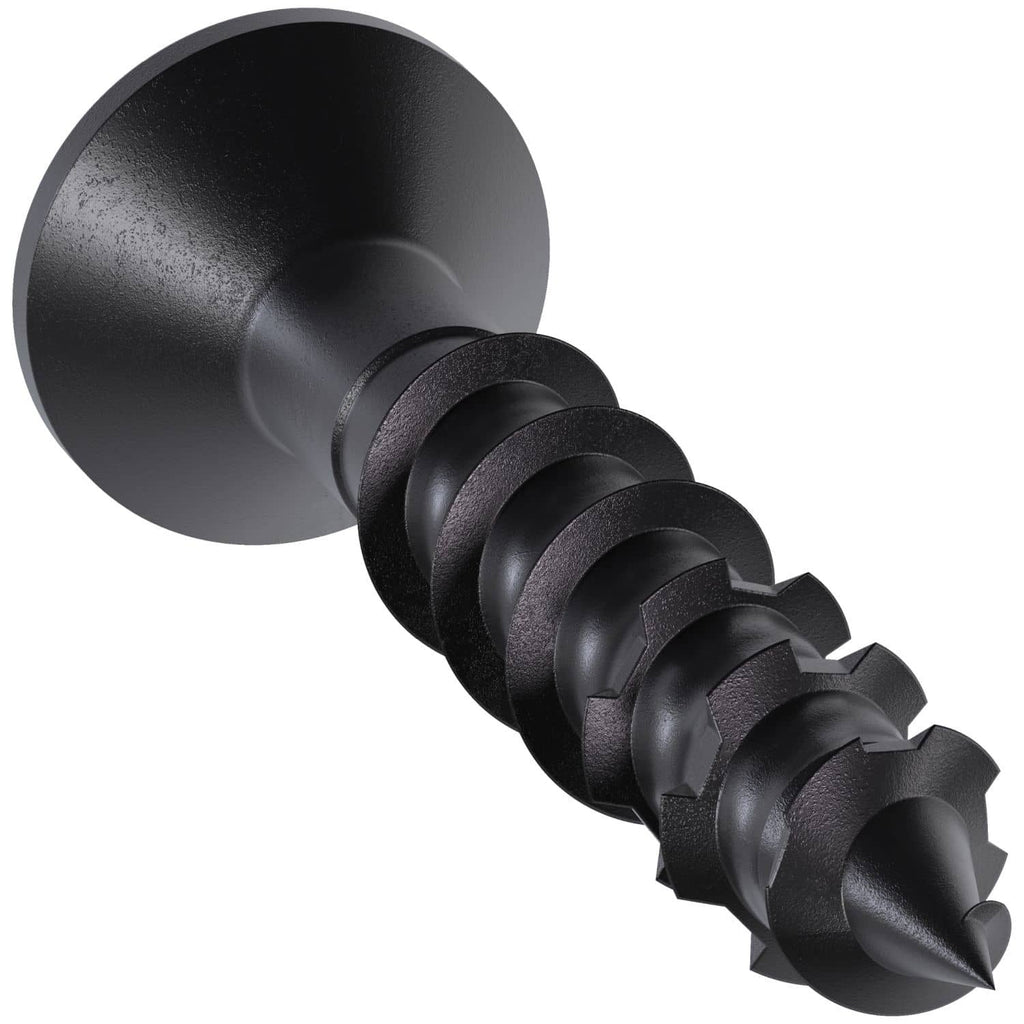 Simpson Strong-Tie TNTBL18114TF Titen Turbo, 3/16-in. x 1-1/4-in. 6-Lobe Flat-Head Concrete and Masonry Screw, Black, 100-Pack