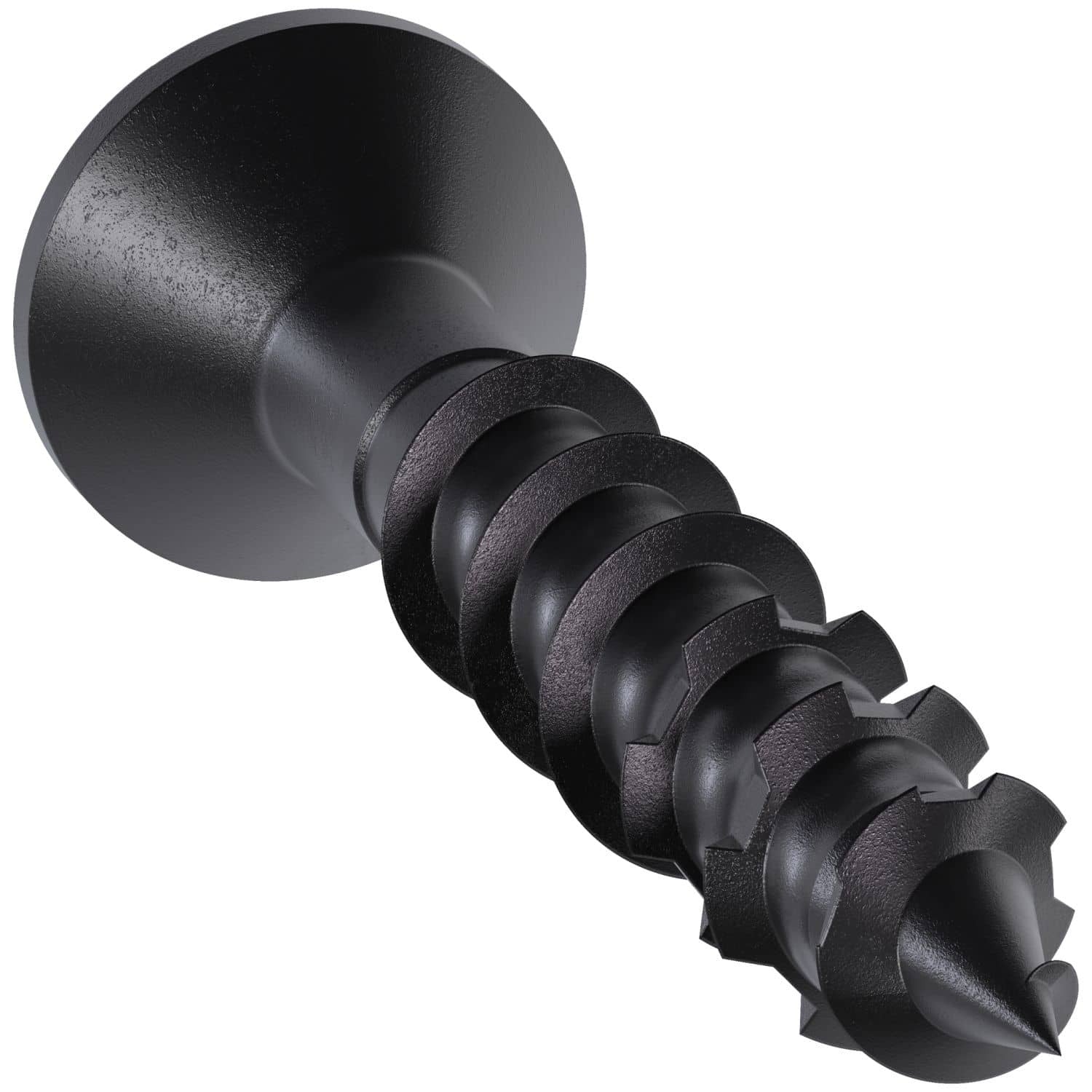Simpson Strong-Tie TNTBL18114TF Titen Turbo, 3/16-in. x 1-1/4-in. 6-Lobe Flat-Head Concrete and Masonry Screw, Black, 100-Pack